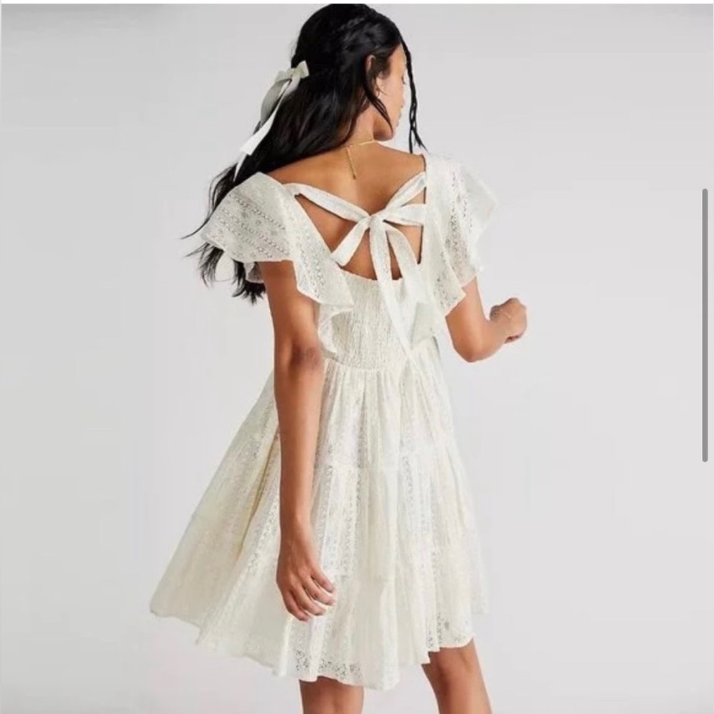NWOT Free People Undone Lace Mini Dress Size XS - Picture 4 of 14